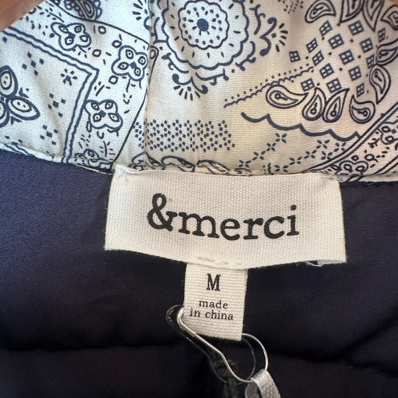 Blue Bandana Patterned Jacket with White Accents - Picture 6 of 6